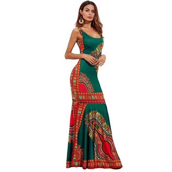 Mermaid Tail Bodycon Maxy Dress - Picture 5 of 5